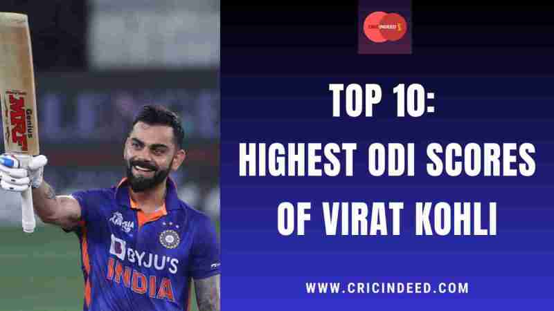 Virat Kohli Highest Score In Odi Scorecard India 2023 